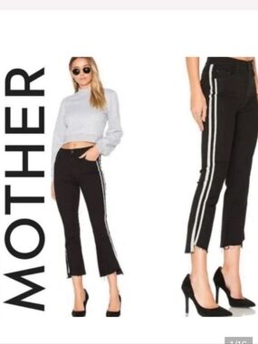 Mother Jeans Women's 25 Insider Crop Step Fray Guilty Racer